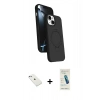 MARSİLYAN™- iPhone 14 Kılıf İz Işık Koleksiyonu - Şeffaf Pasifik Cam Ekran Koruyucu + Diamond Kamera Lens - SABE
