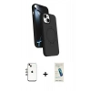 MARSİLYAN™- iPhone 14 Kılıf İz Işık Koleksiyonu - Şeffaf Pasifik Cam Ekran Koruyucu + Shine Kamera Lens - GI