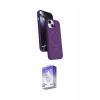 MARSİLYAN™- iPhone 14 Kılıf İz Işık Koleksiyonu - Siyah Bilvis 5in1 3D Magic Cam Ekran Koruyucu