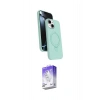 MARSİLYAN™- iPhone 14 Kılıf İz Işık Koleksiyonu - Siyah Bilvis 5in1 3D Magic Cam Ekran Koruyucu