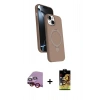 MARSİLYAN™- iPhone 14 Kılıf İz Işık Koleksiyonu - Siyah Buffer Cam Ekran Koruyucu + Raze Metal Kamera Lens - KI