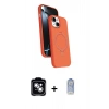 MARSİLYAN™- iPhone 14 Kılıf İz Işık Koleksiyonu - Siyah Joko Magic 5D Cam + PVD Metal Kamera Lens - GS