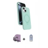 MARSİLYAN™- iPhone 14 Kılıf İz Işık Koleksiyonu - Siyah Joko Magic 5D Cam + Raze Metal Kamera Lens - GS
