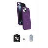 MARSİLYAN™- iPhone 14 Kılıf İz Işık Koleksiyonu - Siyah Joko Magic 5D Cam + PVD Metal Kamera Lens - TU