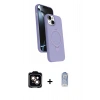 MARSİLYAN™- iPhone 14 Kılıf İz Işık Koleksiyonu - Siyah Joko Magic 5D Cam + PVD Metal Kamera Lens - TU
