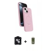 MARSİLYAN™- iPhone 14 Kılıf İz Işık Koleksiyonu - Siyah Joko Magic 5D Hayalet Cam + PVD Metal Kamera Lens - MI