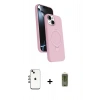 MARSİLYAN™- iPhone 14 Kılıf İz Işık Koleksiyonu - Siyah Joko Magic 5D Hayalet Cam + Shine Kamera Lens - GI