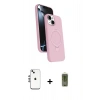 MARSİLYAN™- iPhone 14 Kılıf İz Işık Koleksiyonu - Siyah Joko Magic 5D Hayalet Cam + Shine Kamera Lens - GS