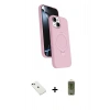 MARSİLYAN™- iPhone 14 Kılıf İz Işık Koleksiyonu - Siyah Joko Magic 5D Hayalet Cam + Diamond Kamera Lens - YL