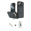 MARSİLYAN™- iPhone 14 Kılıf İz Modern Prime - Şeffaf Pasifik Cam Ekran Koruyucu + Diamond Kamera Lens - SABE