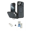 MARSİLYAN™- iPhone 14 Kılıf İz Modern Prime - Şeffaf Royal Nano Ekran Koruyucu + Diamond Kamera Lens - KI