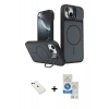 MARSİLYAN™- iPhone 14 Kılıf İz Modern Prime - Şeffaf Royal Nano Ekran Koruyucu + Diamond Kamera Lens - YL