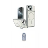 MARSİLYAN™- iPhone 14 Kılıf İz Modern Prime - Siyah Joko Magic 5D Cam