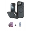 MARSİLYAN™- iPhone 14 Kılıf İz Modern Prime - Siyah Joko Magic 5D Cam + Raze Metal Kamera Lens - KI