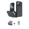 MARSİLYAN™- iPhone 14 Kılıf İz Modern Prime - Siyah Joko Magic 5D Cam + Raze Metal Kamera Lens - SH