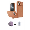 MARSİLYAN™- iPhone 14 Kılıf İz Modern Prime - Siyah Joko Magic 5D Cam + Raze Metal Kamera Lens - SH
