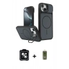 MARSİLYAN™- iPhone 14 Kılıf İz Modern Prime - Siyah Joko Magic 5D Hayalet Cam + PVD Metal Kamera Lens - YL