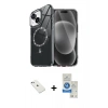 MARSİLYAN™- iPhone 14 Kılıf Kıvılcım Form Prime - Şeffaf Royal Nano Ekran Koruyucu + Diamond Kamera Lens - SABE