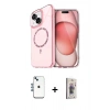 MARSİLYAN™- iPhone 14 Kılıf Kıvılcım Form Prime - Siyah Bilvis 3D Cam Ekran Koruyucu + Shine Kamera Lens - MI
