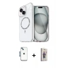 MARSİLYAN™- iPhone 14 Kılıf Kıvılcım Form Prime - Siyah Bilvis 3D Cam Ekran Koruyucu + Shine Kamera Lens - MI