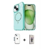 MARSİLYAN™- iPhone 14 Kılıf Kıvılcım Form Prime - Siyah Bilvis 3D Cam Ekran Koruyucu + Shine Kamera Lens - MI