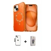 MARSİLYAN™- iPhone 14 Kılıf Kıvılcım Form Prime - Siyah Bilvis 3D Cam Ekran Koruyucu + Shine Kamera Lens - SH