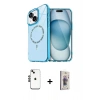 MARSİLYAN™- iPhone 14 Kılıf Kıvılcım Form Prime - Siyah Bilvis 3D Cam Ekran Koruyucu + Shine Kamera Lens - SH