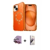 MARSİLYAN™- iPhone 14 Kılıf Kıvılcım Form Prime - Siyah Bilvis 3D Mat Cam Ekran Koruyucu + Raze Metal Kamera Lens - KI