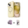 MARSİLYAN™- iPhone 14 Kılıf Kıvılcım Form Prime - Siyah Bilvis 3D Mat Cam Ekran Koruyucu + Raze Metal Kamera Lens - MR
