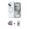 MARSİLYAN™- iPhone 14 Kılıf Kıvılcım Form Prime - Siyah Bilvis 3D Mat Cam Ekran Koruyucu + Raze Metal Kamera Lens - MR