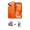 MARSİLYAN™- iPhone 14 Kılıf Kıvılcım Form Prime - Siyah Bilvis 3D Mat Cam Ekran Koruyucu + Raze Metal Kamera Lens - MR
