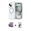 MARSİLYAN™- iPhone 14 Kılıf Kıvılcım Form Prime - Siyah Bilvis 3D Mat Cam Ekran Koruyucu + Raze Metal Kamera Lens - SH