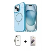 MARSİLYAN™- iPhone 14 Kılıf Kıvılcım Form Prime - Siyah Bilvis 3D Mat Cam Ekran Koruyucu + Shine Kamera Lens - GD