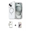 MARSİLYAN™- iPhone 14 Kılıf Kıvılcım Form Prime - Siyah Bilvis 3D Mat Cam Ekran Koruyucu + Shine Kamera Lens - GD