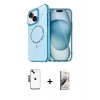 MARSİLYAN™- iPhone 14 Kılıf Kıvılcım Form Prime - Siyah Bilvis 3D Mat Cam Ekran Koruyucu + Shine Kamera Lens - SH