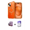 MARSİLYAN™- iPhone 14 Kılıf Kıvılcım Form Prime - Siyah Bilvis 5in1 3D Magic Cam Ekran Koruyucu + Raze Metal Kamera Lens - KI