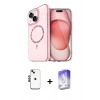 MARSİLYAN™- iPhone 14 Kılıf Kıvılcım Form Prime - Siyah Bilvis 5in1 3D Magic Cam Ekran Koruyucu + Siyah Shine Kamera Lens