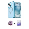 MARSİLYAN™- iPhone 14 Kılıf Kıvılcım Form Prime - Siyah Bilvis 5in1 5D Magic Hayalet Cam Ekran Koruyucu + Raze Metal Kamera Lens - KI