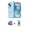 MARSİLYAN™- iPhone 14 Kılıf Kıvılcım Form Prime - Siyah Bilvis Hayalet Cam Ekran Koruyucu + Raze Metal Kamera Lens - GS