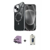 MARSİLYAN™- iPhone 14 Kılıf Kıvılcım Form Prime - Siyah Bilvis Hayalet Cam Ekran Koruyucu + Raze Metal Kamera Lens - GS