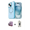 MARSİLYAN™- iPhone 14 Kılıf Kıvılcım Form Prime - Siyah Bilvis Hayalet Cam Ekran Koruyucu + Raze Metal Kamera Lens - KI