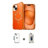 MARSİLYAN™- iPhone 14 Kılıf Kıvılcım Form Prime - Siyah Bilvis Hayalet Cam Ekran Koruyucu + Shine Kamera Lens - MI