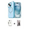 MARSİLYAN™- iPhone 14 Kılıf Kıvılcım Form Prime - Siyah Bilvis Hayalet Cam Ekran Koruyucu + Shine Kamera Lens - GD