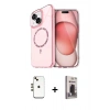 MARSİLYAN™- iPhone 14 Kılıf Kıvılcım Form Prime - Siyah Bilvis Hayalet Cam Ekran Koruyucu + Shine Kamera Lens - GD