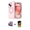 MARSİLYAN™- iPhone 14 Kılıf Kıvılcım Form Prime - Siyah Buffer Cam Ekran Koruyucu + Raze Metal Kamera Lens - SH