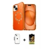 MARSİLYAN™- iPhone 14 Kılıf Kıvılcım Form Prime - Siyah Buffer Cam Ekran Koruyucu + Shine Kamera Lens - GS