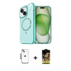 MARSİLYAN™- iPhone 14 Kılıf Kıvılcım Form Prime - Siyah Buffer Cam Ekran Koruyucu + Shine Kamera Lens - MI