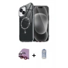 MARSİLYAN™- iPhone 14 Kılıf Kıvılcım Form Prime - Siyah Joko Magic 5D Cam + Raze Metal Kamera Lens - KI