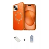 MARSİLYAN™- iPhone 14 Kılıf Kıvılcım Form Prime - Siyah Joko Magic 5D Cam + Diamond Kamera Lens - PE