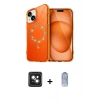 MARSİLYAN™- iPhone 14 Kılıf Kıvılcım Form Prime - Siyah Joko Magic 5D Cam + PVD Metal Kamera Lens - PE